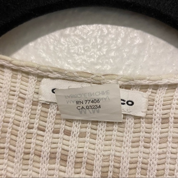 Club Monaco Cream and Tan Wrap Poncho Shawl Rriyanka - Picture 10 of 16